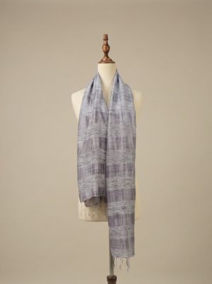 khăn lụa tơ tằm màu lam