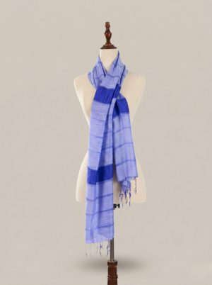 Khăn lụa tơ tằm Ký Ức Lam chất liệu Lụa Tơ Tầng mịn màng