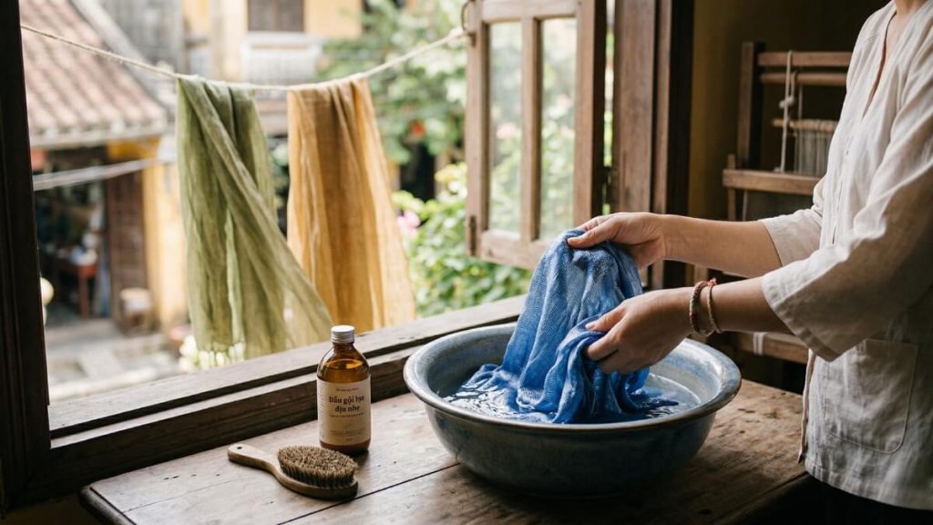 Bảo quản khăn lụa dệt tay