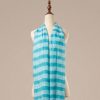 Khăn choàng lụa Thủy Vân Khuê tơ tằm tự nhiên dòng khăn lụa sọc Luata Silk