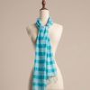 Khăn choàng lụa Thủy Vân Khuê tơ tằm tự nhiên dòng khăn lụa sọc Luata Silk